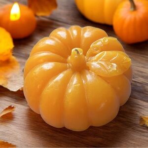 Vintage unused large 2lb pumpkin candle
